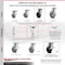 Service Caster 6 Inch Rubber on Steel Caster Set with Roller Bearings and Brakes/Swivel Locks SCC-35S620-RSR-SLB-BSL-4 - alternate 5